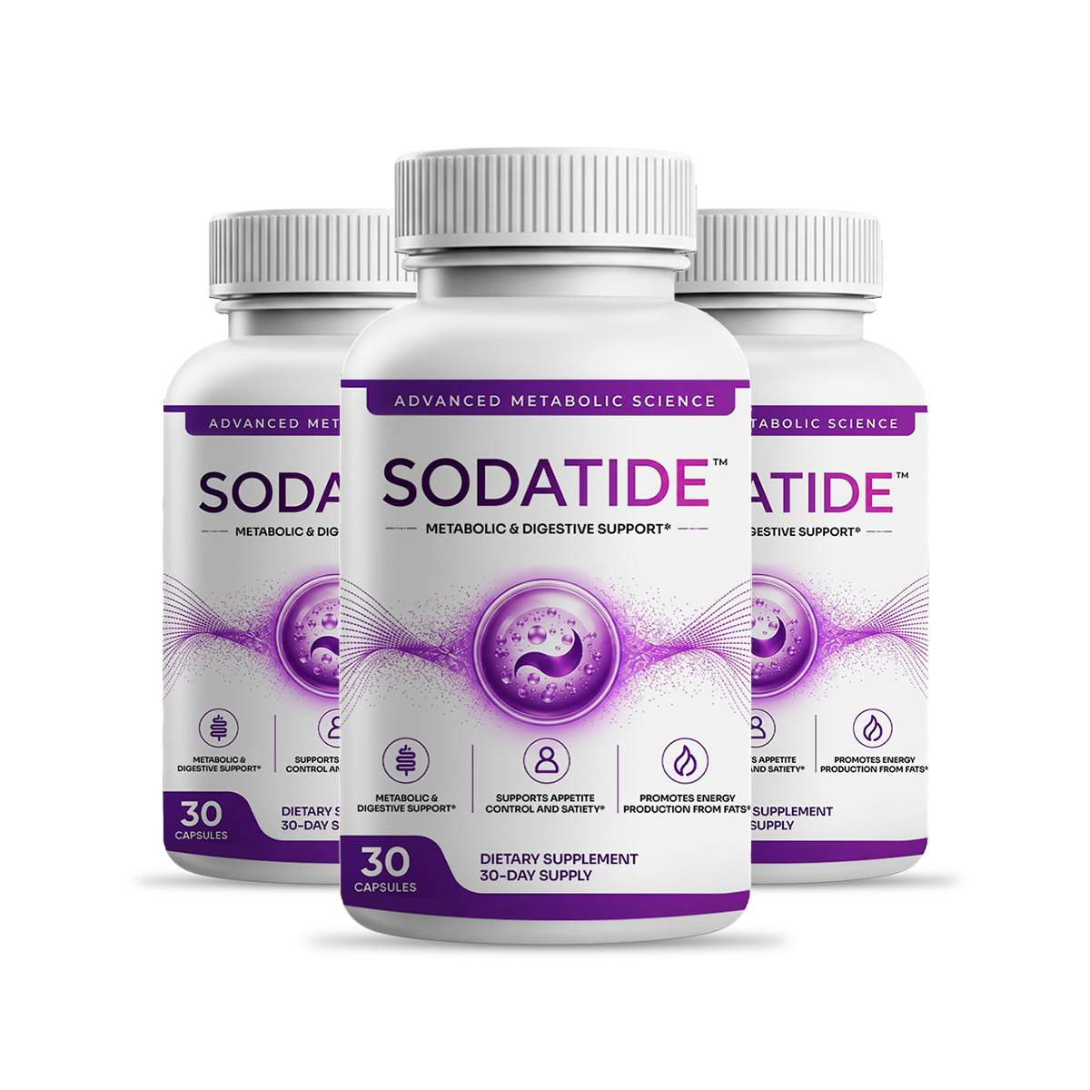 Three bottles of SodaTide