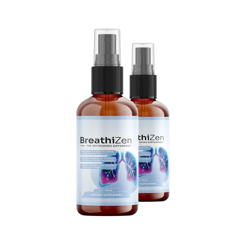 Two bottles of Breathizen oral spray